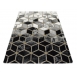 Dywan Infinity Cube Czarny-Złoty-Szary 80x150